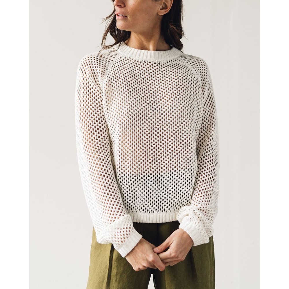 Mara Hoffman Uschi Sweater Cream Sz XS